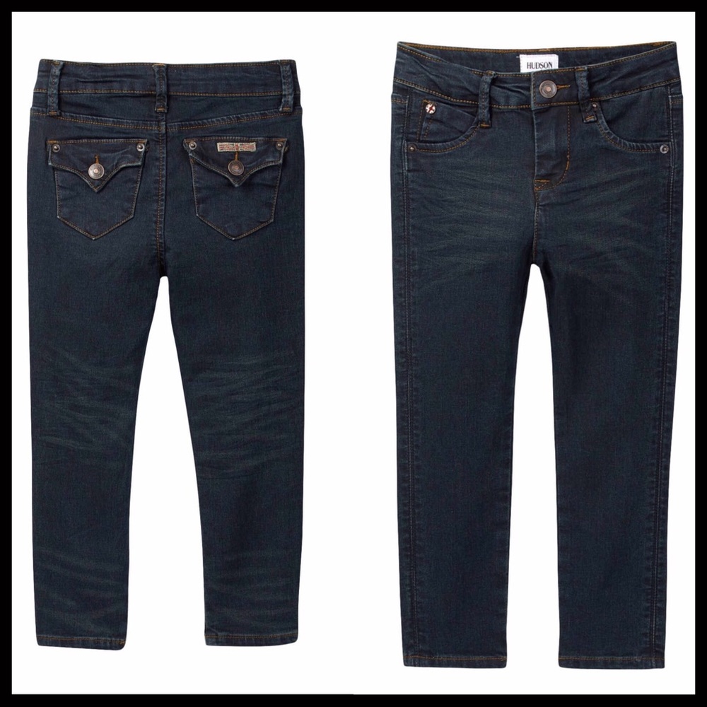 HUDSON JEANS GIRL’S SKINNY STRETCH DENIM PANTS - Picture 2 of 8
